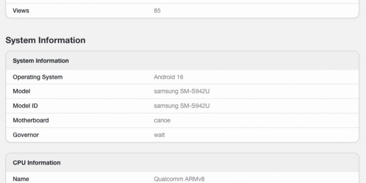 Samsung Galaxy S26 Ultra i S26 na benchmarku
